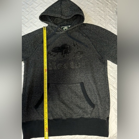 ROOTS Dark Grey Men’s Small Salt & Pepper 2 Piece Jogging Suit Hoodie Sweatpants - Picture 6 of 13